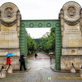 Main entrance to Pere Lachaise on Blvd de Ménilmontant